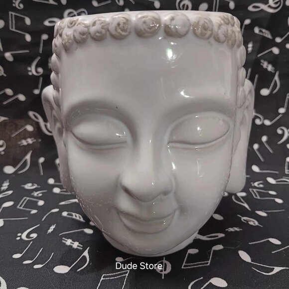 Meritage Stoneware - Vintage *Distressed-Look* Budda Mug - Holds 16 oz - EUC - Picture 1 of 6